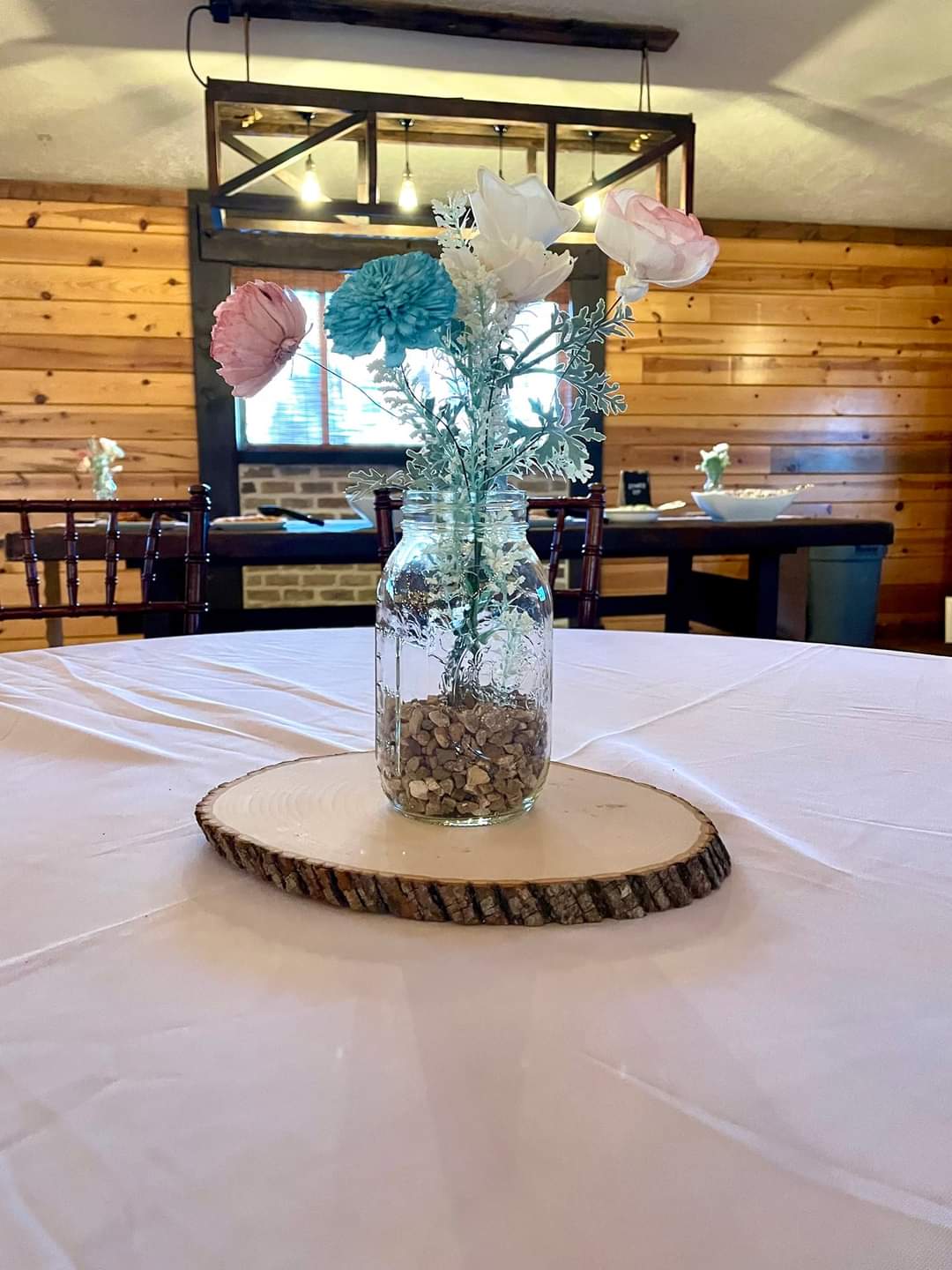 Brown wedding decor